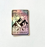 ACOTAR-inspired sticker | holographic, quote, bookish, Sarah maas, fantasy, tog, high lord, night court, velaris, city of starlight