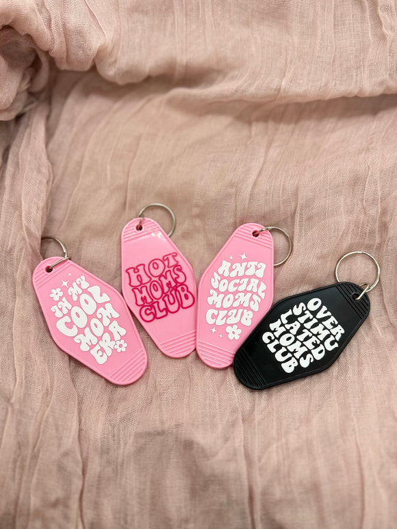 MOM motel keychain (many options!) | mom gift, mama, mom club, hot mom, cool mom, mothers day, overstimulated, funny mom, gift for her