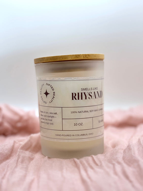 RHYSAND Soy Candle | acotar, acomaf, Book Lover Candle, Book Scented Candle, Book Inspired Candle, Book Candle Scent, bookish, booktok, gift