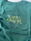 Lucky Charm embroidered toddler tshirt | shirt, tee, st patricks day, st paddys day, kids shirt, shamrock, embroidery