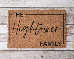 Personalized Doormat | door mat, last name door mat, custom, house warming gift, family, coir doormat, funny door mat, wedding gift