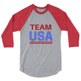 Team USA Winter Olympics 2018 Raglan Baseball Tee (Unisex)