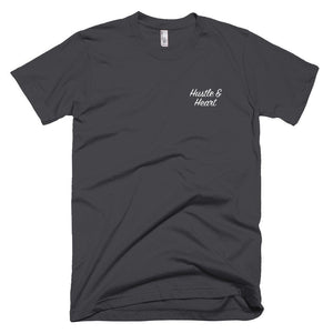 Hustle & Heart Embroidered T-Shirt (Unisex)